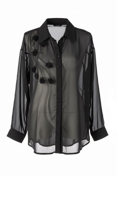 Şifon Nakış Detaylı Tunik Gömlek