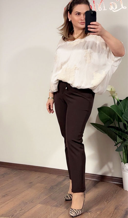 Duble Paça Mevsimlik Kumaş Pantolon ACI Kahve