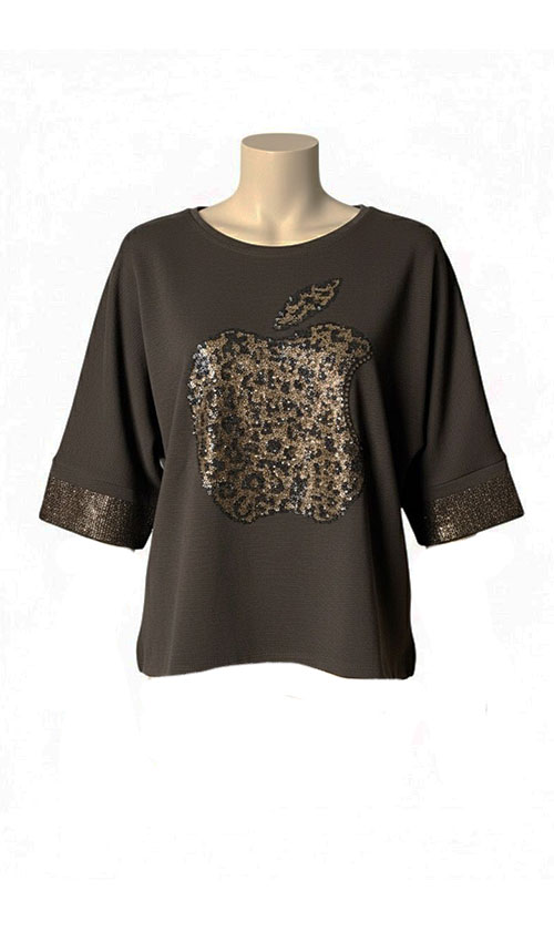Elma Taş Detaylı Bluz