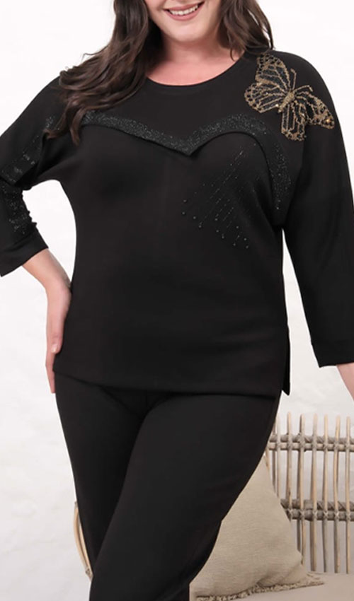 Kelebek Bluz Oysho Kumaş