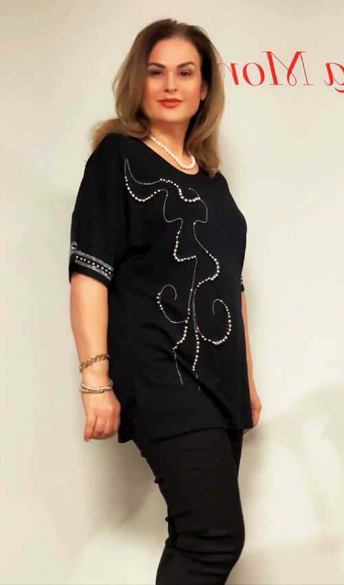 İncili Oysho Kumaş Bluz