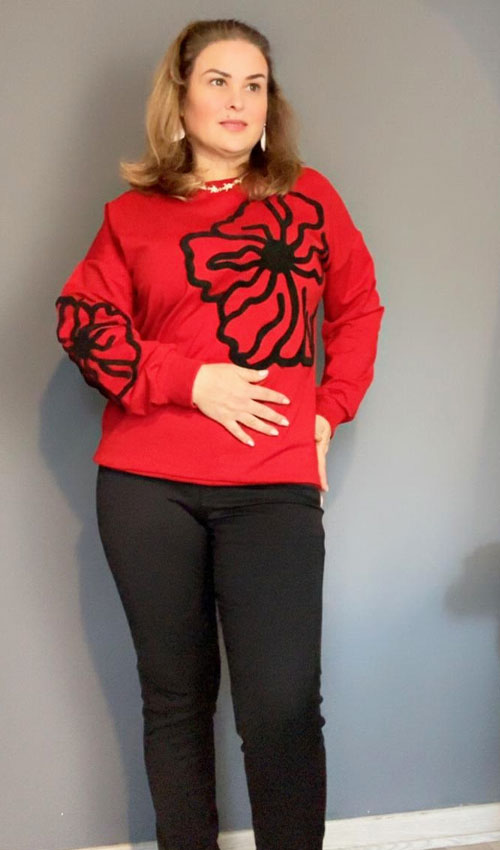 Kabartma Detaylı Sweat Shirts