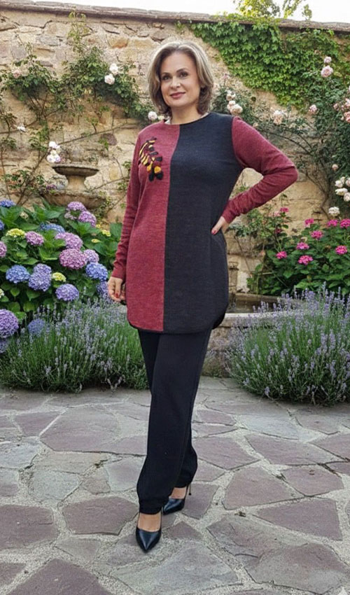 ÖN NAKIŞLI TRİKO TUNİK